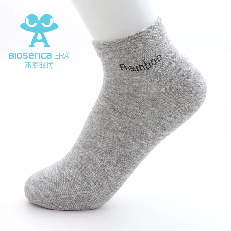 Bioserica Era Anti-Odor Bamboo Fiber Custom Socks High Quality Crew Socks Custom Logo Socks Bamboo