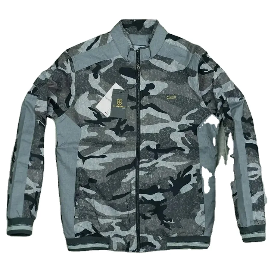 2024 Wholesale Thick Winter Jacket Custom Men Outdoor Grey Soft Shell Jacket Without Hood