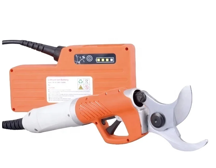 
45 mm Rechargeable Electric Garden Pruner Cutter Shears Fruit Tree Scissors 