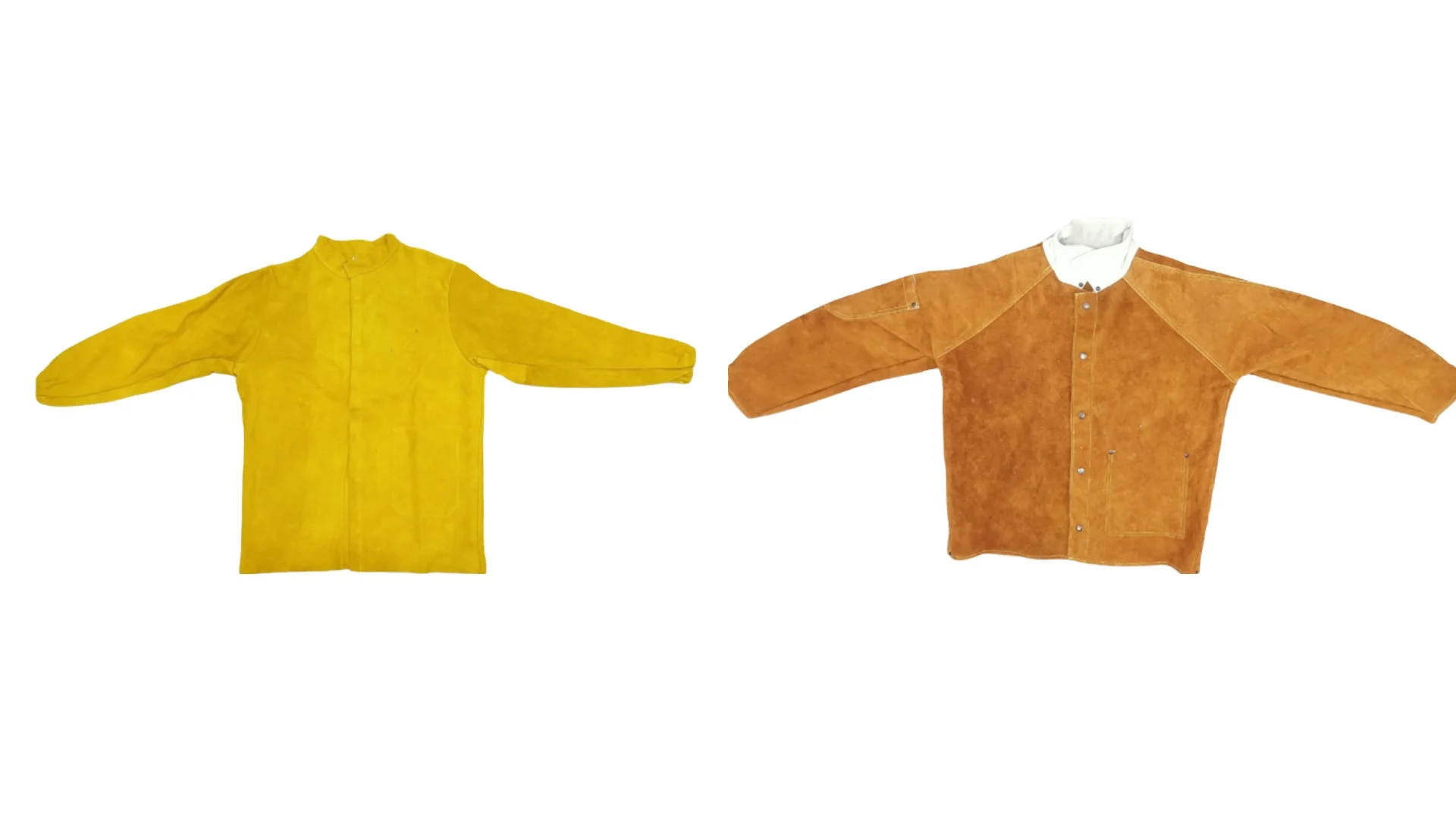 Fancy Welding Jacket Protective Fireproof Anti-Cut Suit Work Clothing Safety Features Anti-Static Heat Resistant Cotton Leather