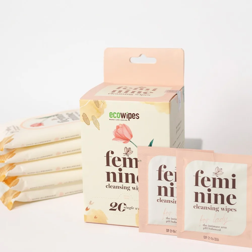 Feminine Wet Wipes PH-Balanced Disposable Single Package For Feminine Intimate Hygiene Product