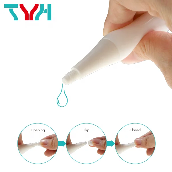 (Ready Stock) 15ml Round Serum Bottle Container Plastic Ampoule with PP Nozzle & Cap for Skin Care (HA15)