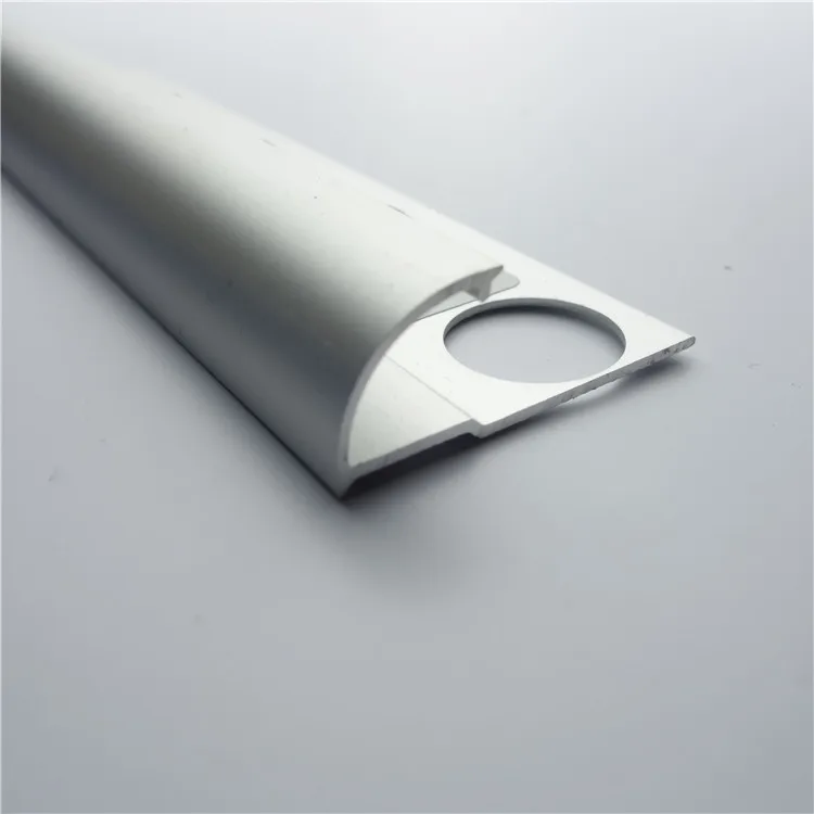 cheap price beautiful 12mm aluminium profile quarter round ceramic tile trim metal trimming strip