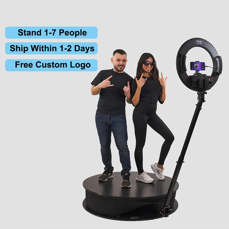 Cheap 360 Camera Video 3d Abyss 360 Spinning Photo Booth Automatic Photobooth 2022 Adjustable Machine