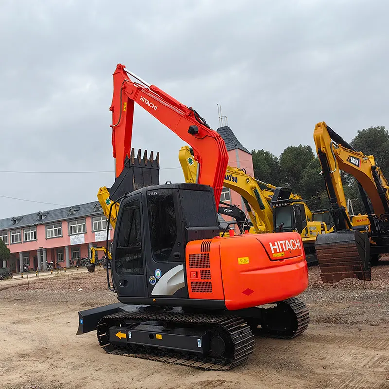 7-тонный Подержанный Hitachi ZX70 ZX120 ZX200 японский бренд строительное оборудование экскаватор малая землеройная экскаваторная машина распродажа