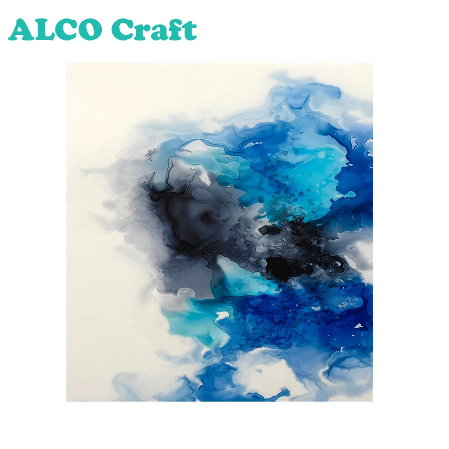 Wholesale A4 120gsm translucent synthetic art paper Alcohol Ink Painting