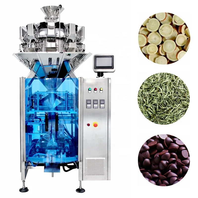 Mini small combined automatic coffee bean tea bag teabag weighing packing machine