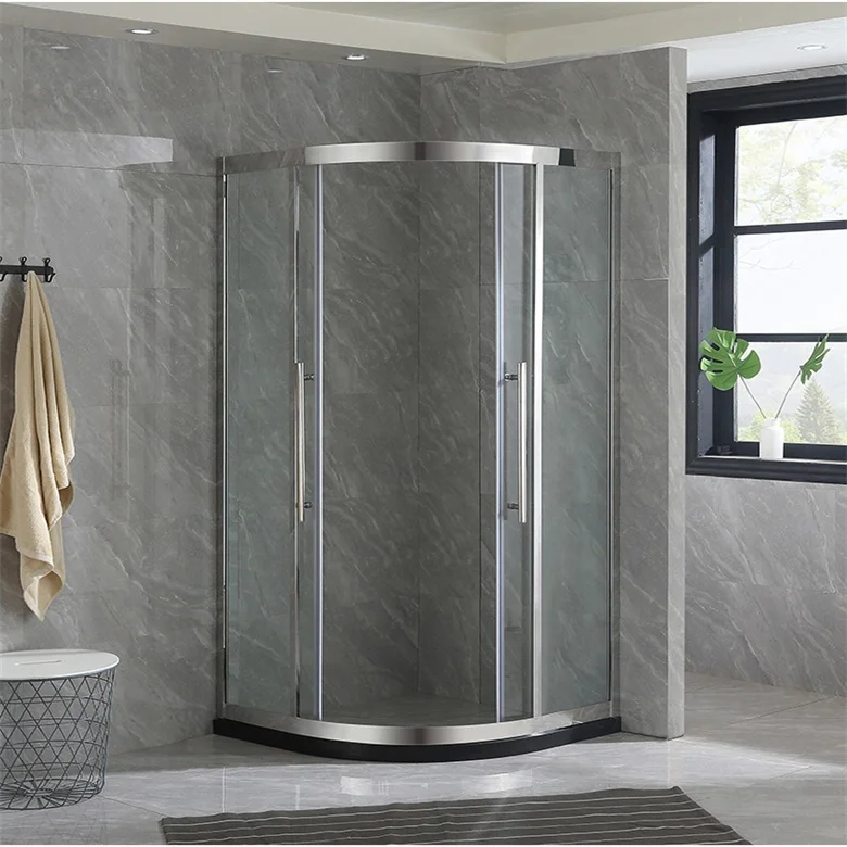 Smart Glass Shower Door Enclosure Shower Door With Frame Shape Cheap Shower Door Black Cabin