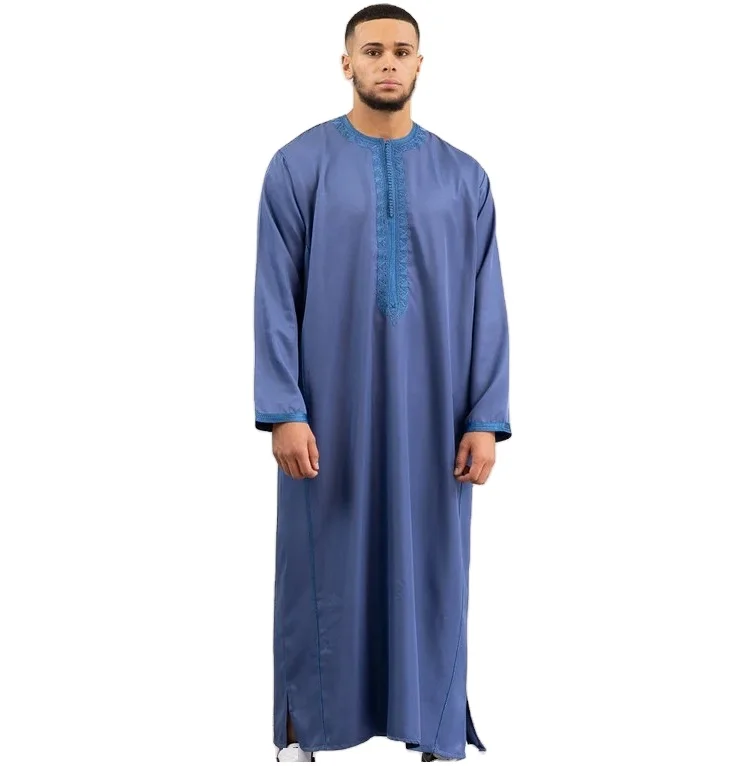 2024 Аль-Харамайн однотонные исламские мужские оптовая продажа daffah thawb jubbah дышащие