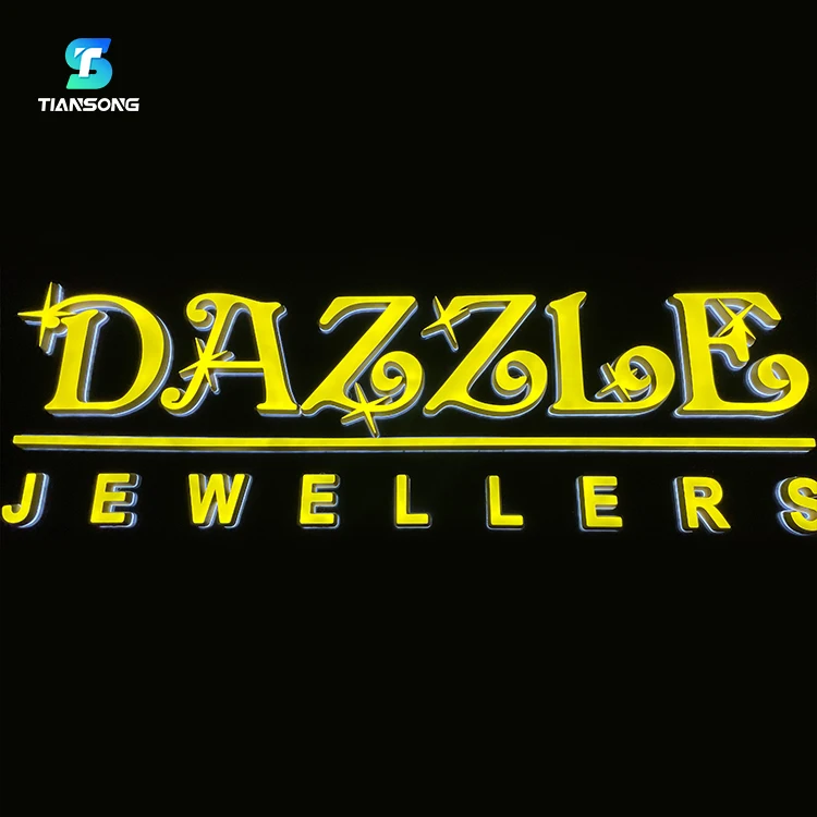 Custom Metal Sign Volvo Backlit Channel Letter 3D Signs Led Illuminated letter For Shop Front