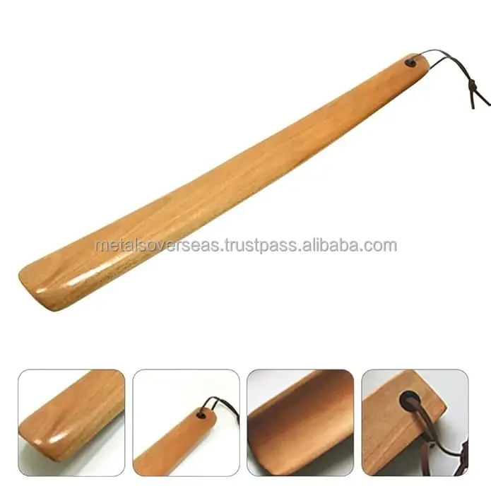 15Inch Long shoe horn Wooden Foldable Travel  Extended Reach Easy Shoe Wear and Premium Shoe Assistance