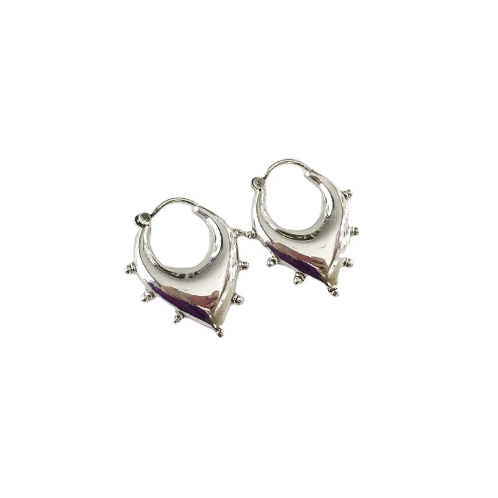 925 Silver Plain Earrings Women Fashion 925 Sterling Silver Earrings Wholesale 925 Sterling Indian silver Jewelry Studs Earrings