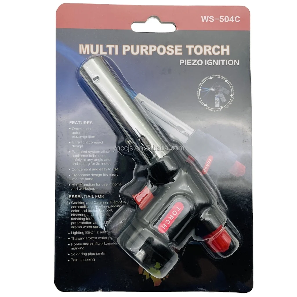 Amazon Многофункциональная портативная туристическая Бутановая горелка FlameGun, Сварочная газовая портативная Водонепроницаемая горелка для кемпинга, походов, барбекю на открытом воздухе