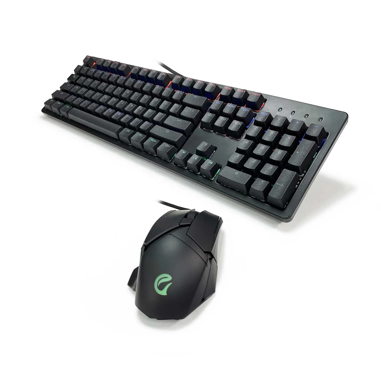 Высокопроизводительная Проводная Механическая игровая клавиатура и мышь с синим переключателем