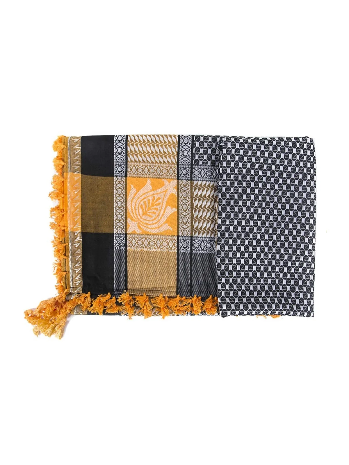 Cotton Shemagh Desert Wrap Keffiyeh Head Neck Arab Scarf For Men