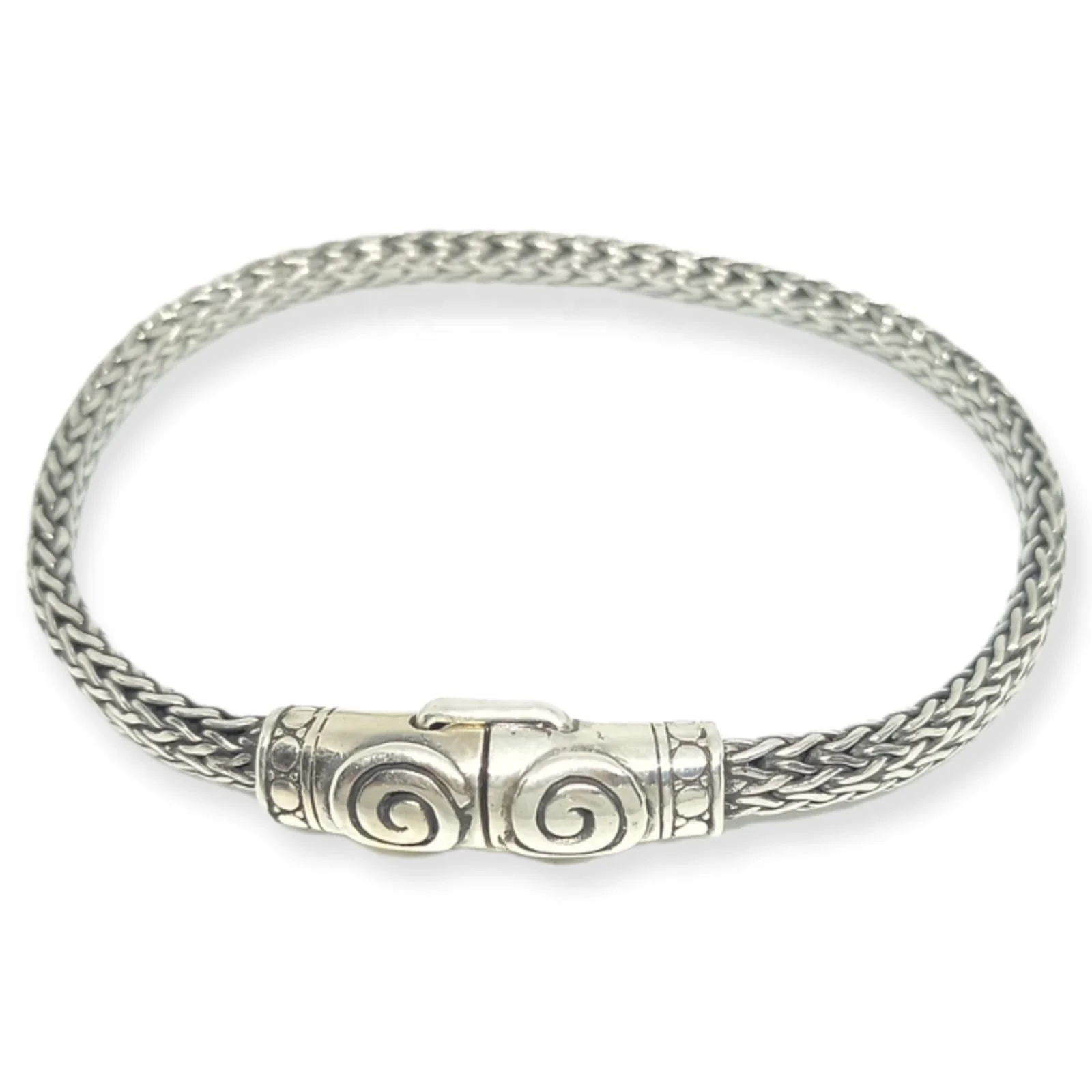 NY-CHB047-Sterling Silver Snake Chain Bracelet Magnet Clasp Classic Styles Suitable For Daily Use Gift For Men And Women