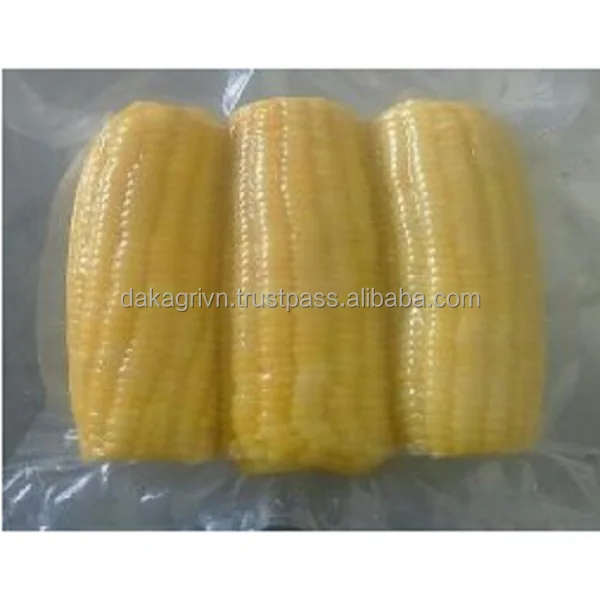GMO Whole Vietnam 24 months Shelf Life 100% IQF Freezing Process Agriculture Frozen Yellow Corn Whole With Vaccum Packaging