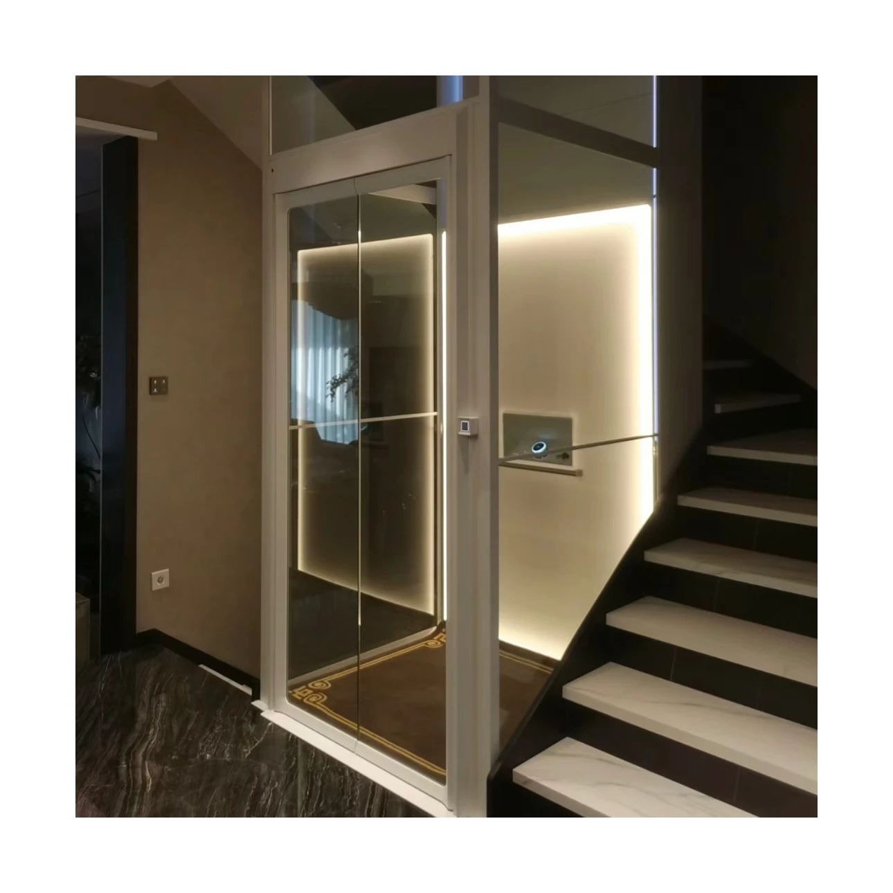 High Quality China Factory Design Electric Lift Residential Small Home Building Passenger Elevator Lift Price with 400kg load