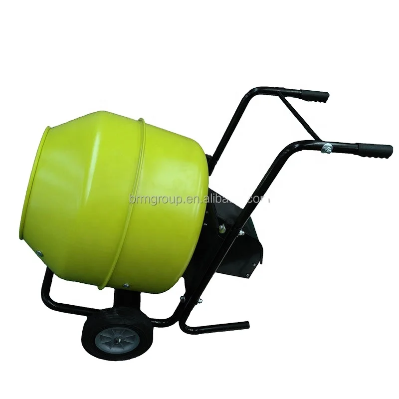 130L Electric Mobile Concrete Mixer Portable Cement Mixer with Stand Heavy Duty Concrete Mixing Machine