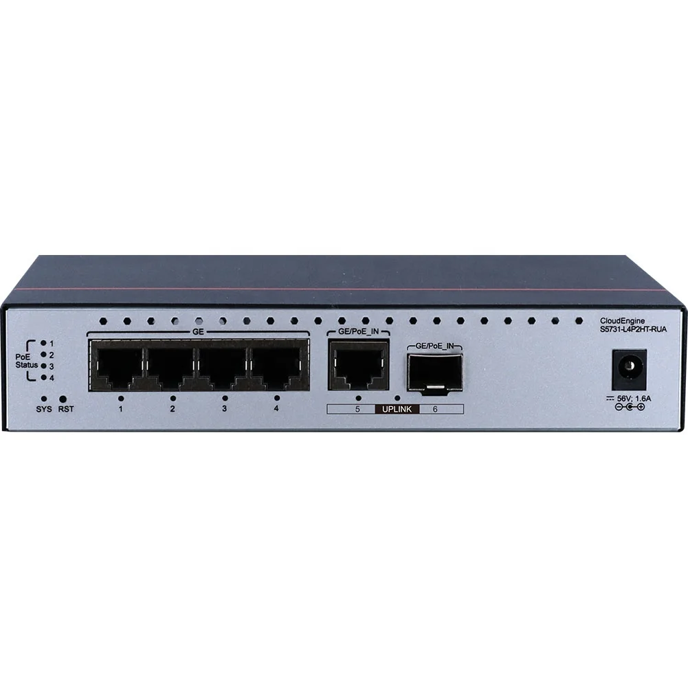 98011777 4 Ethernet ports PoE++ Switch 5731-L4P2HT-RUA wireless network switch of best price