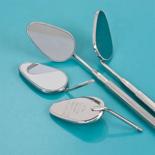 Oral Dental Mouth Mirror Simple Plane Magnifying Cone-Socket Oval Shaped Examination by UAMED