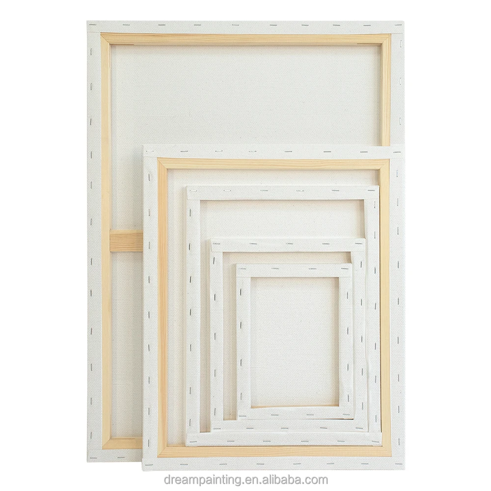 5 Pack Multi Size Blank Stretched Canvas Print White 280g Cotton Artist Painting Canvas with Frame