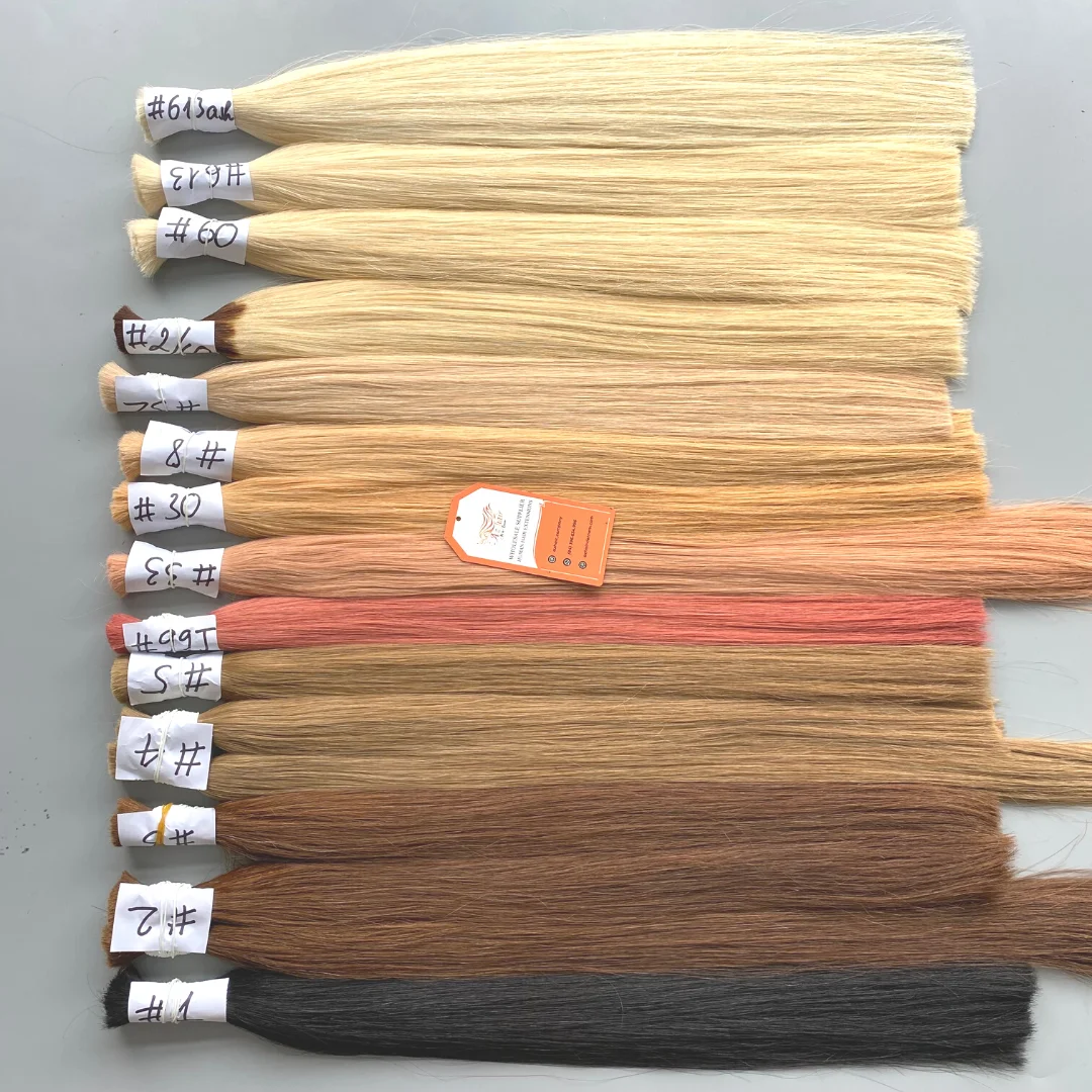 Bulk Human Hair Extensions Bundles Wholesale 100% Human Hair Unprocessed Raw Virgin Remy Hair Vietnamese Raw