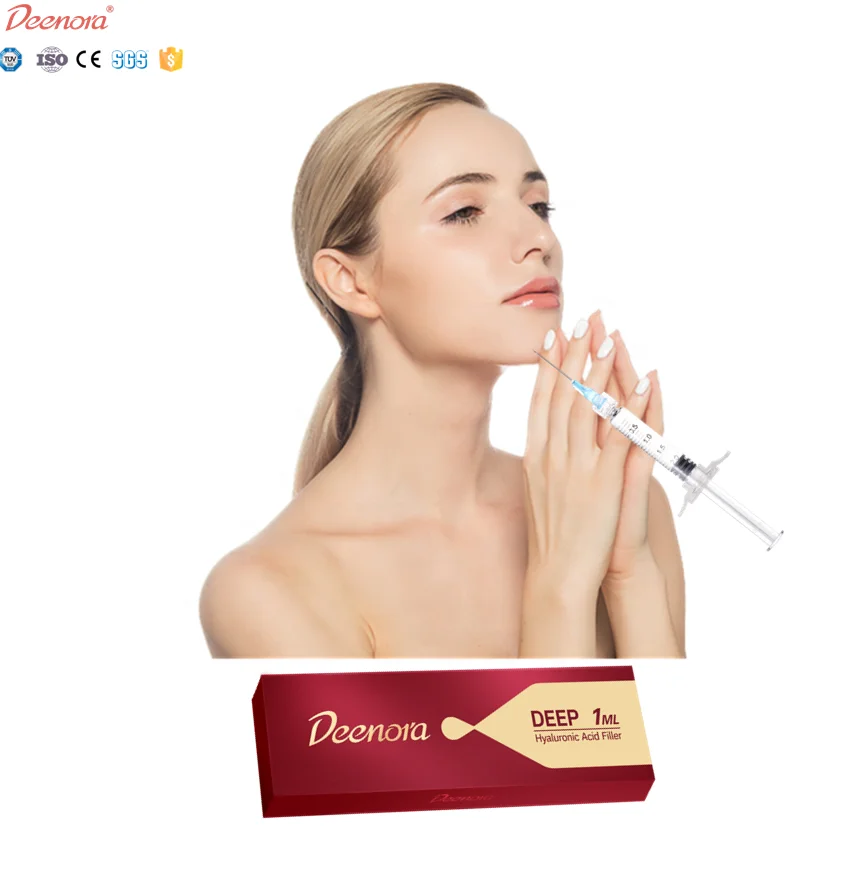 Deenora cross- linked high quality 2ml nose enhance lip enlarge implant facial injection hyaluronic acid dermal fillers
