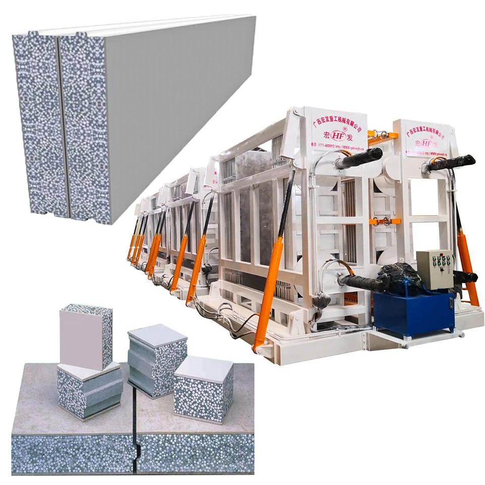 Lightweight Concrete Wall Panel Machine Prefab Concrete Cement Wall Panel Houses Making Machine