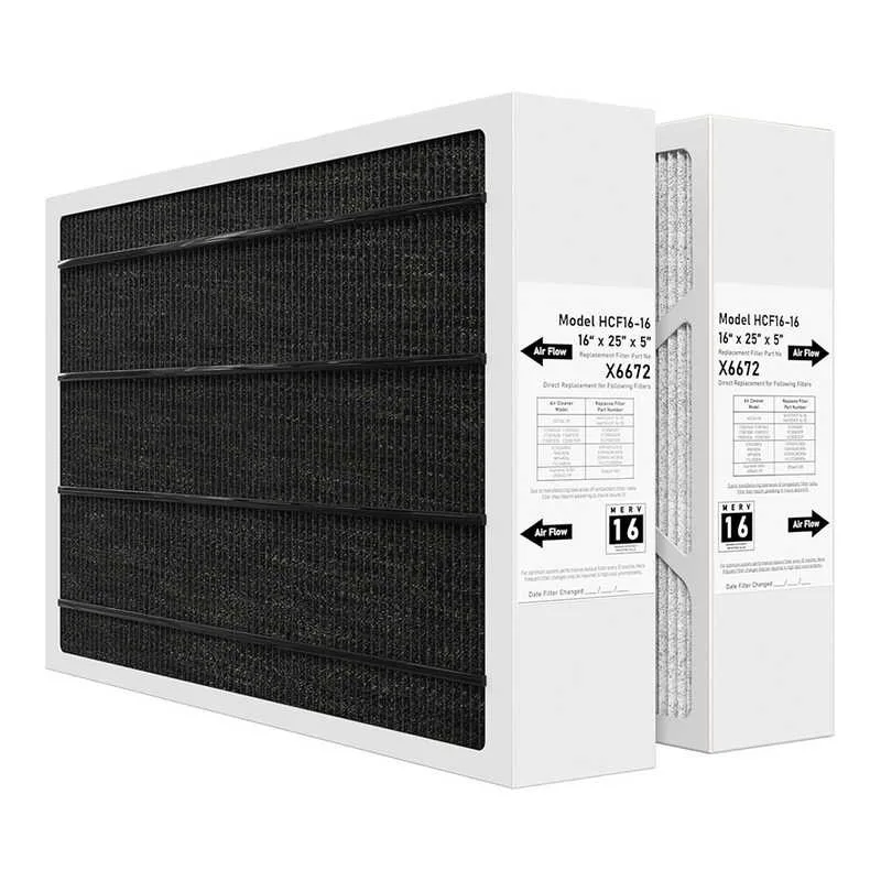 Air Filter Manufacturer compatible with Carbon Coated Lennox X6672 Healthy Climate MERV 16 air purifier filter