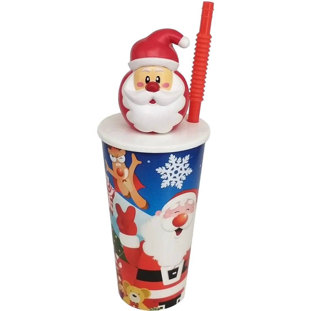 Сезонный мультяшный ДИЗАЙН елки inmould label tumbler рождественские подарки
