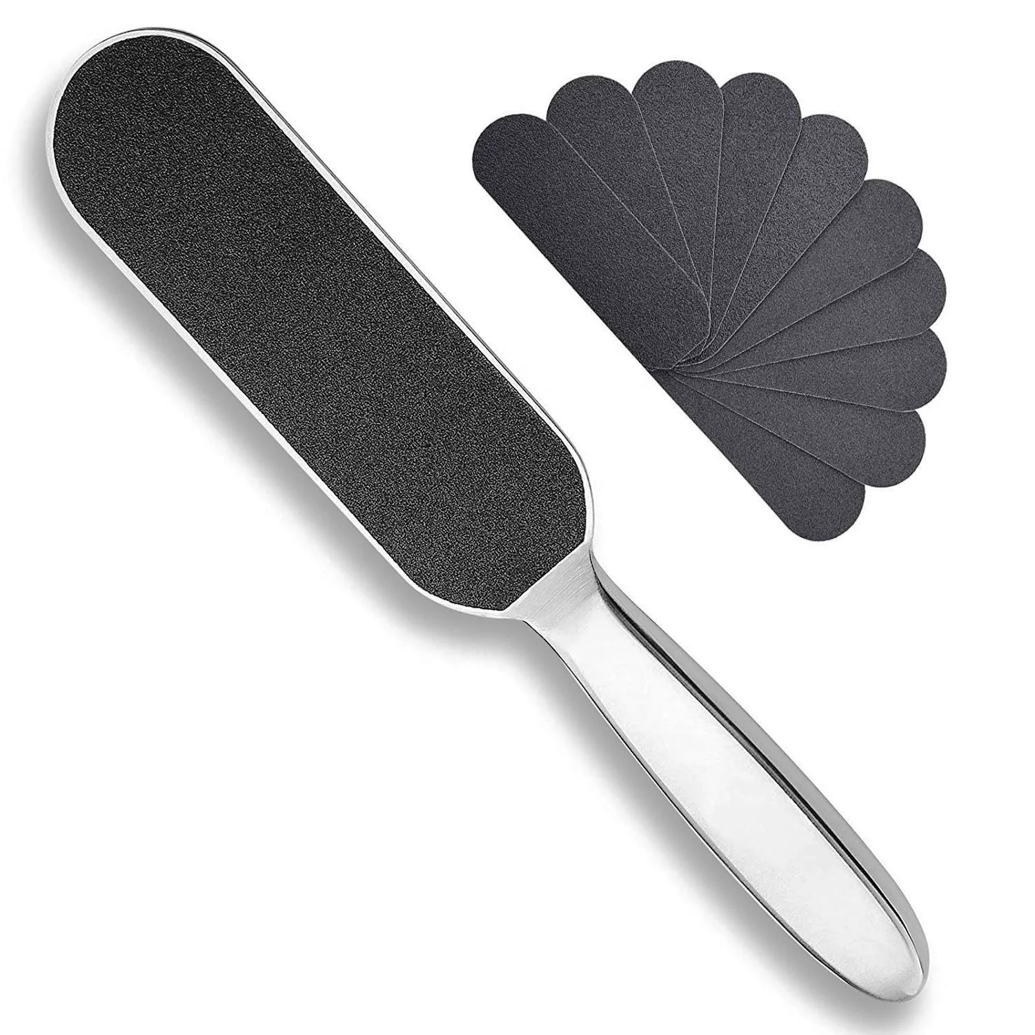 Foot Rasp Foot File and Callus Remover Best Foot Care Pedicure Metal Surface Tool to Remove Hard Skin Stainless Steel by KKZ