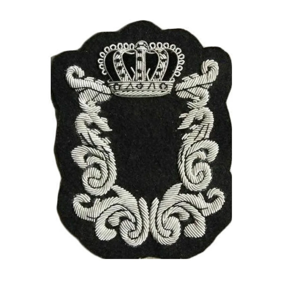 Royal Armored corps Badge Customized Bullion Wire Embroidered badges Uniform Accessories and Peak Caps