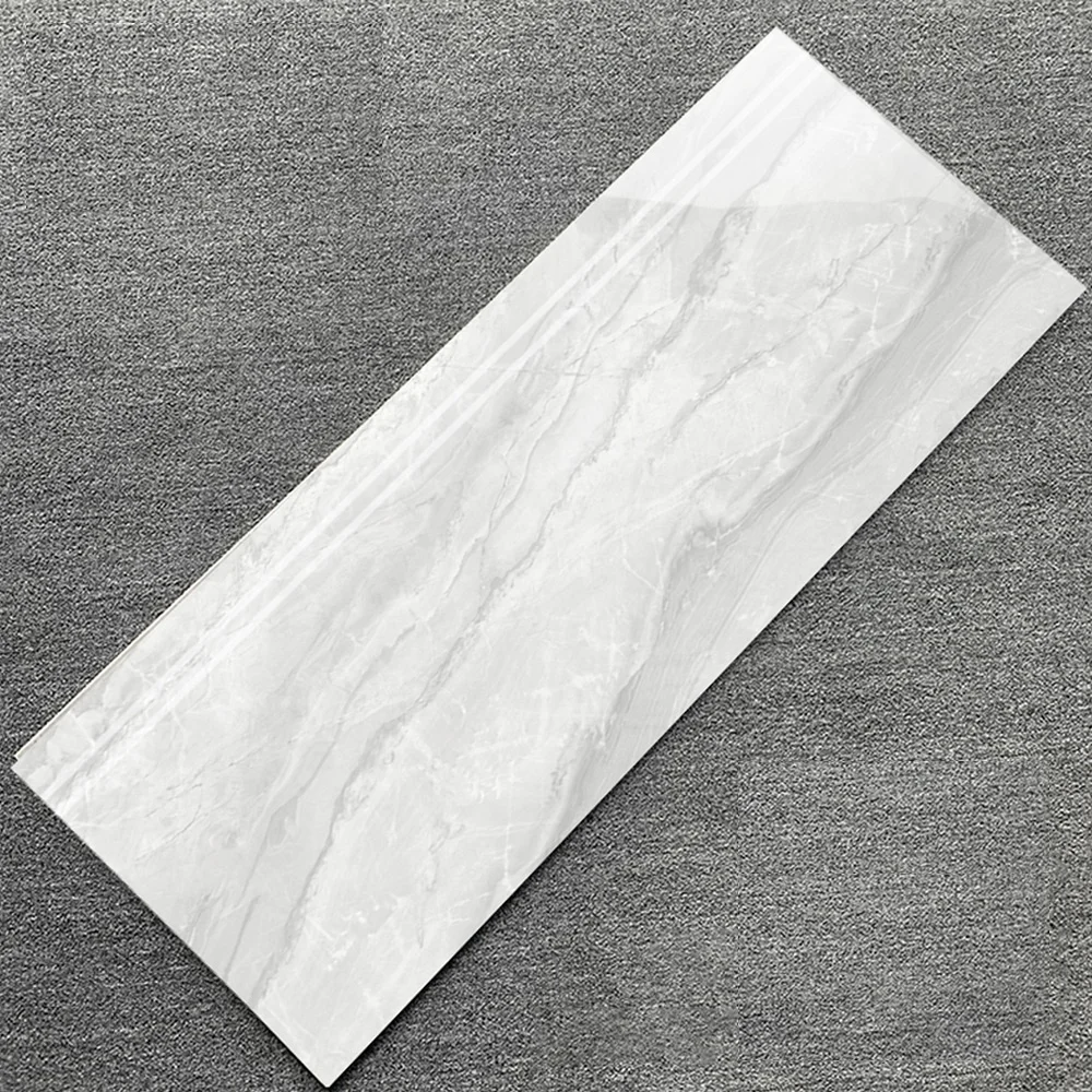 High-End Polished Glossy 450x1200mm 300x1200mm Glazed Porcelain Floor Tiles Living Room Quality Step Riser Stairs Tiles Premium