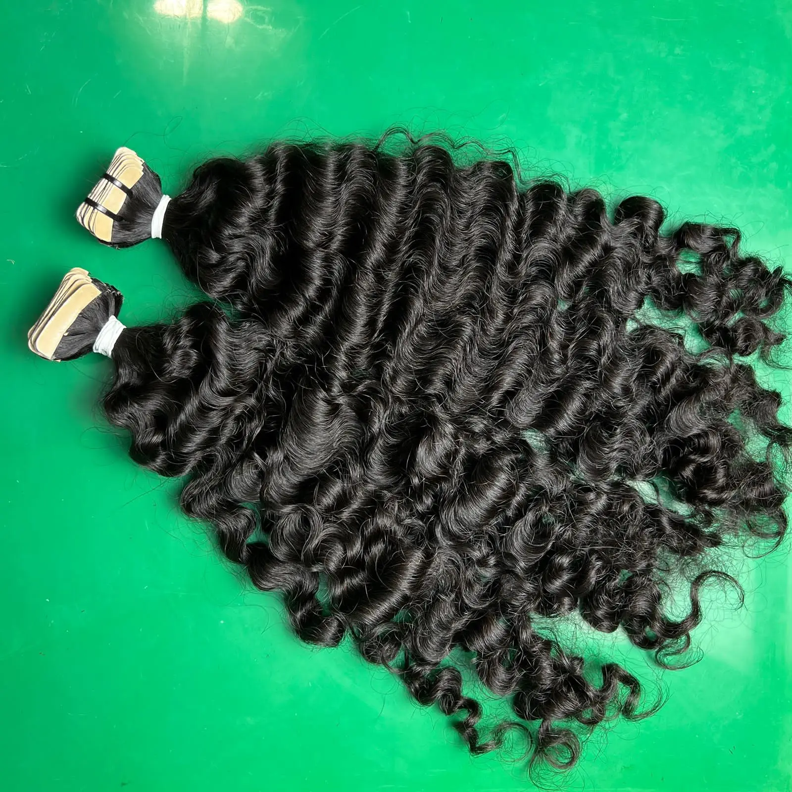 Best Selling Wholesale Price Burmese Curly Bundles/ I-Tip/ Tape In Hot Selling Style Natural Black Color 1B Weft Hair Extensions