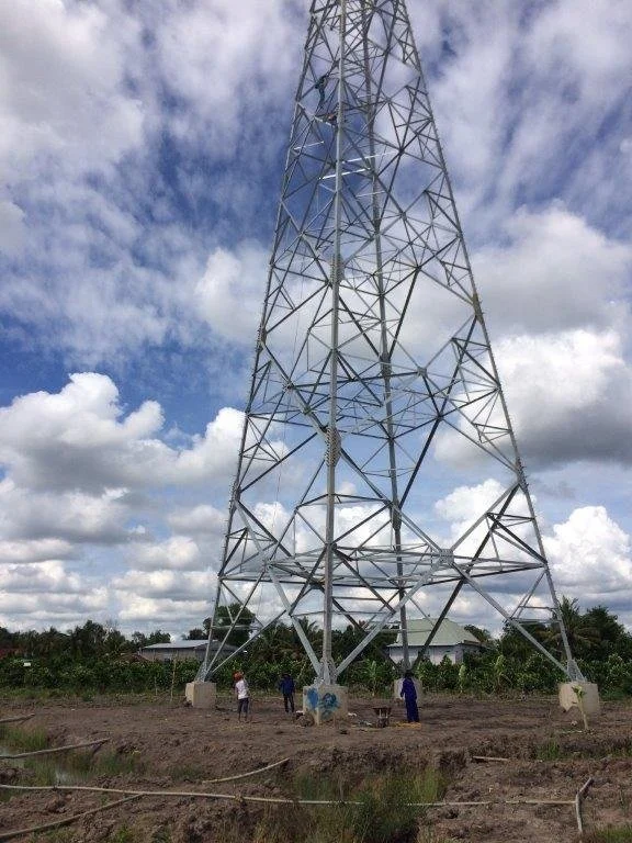 Zinc Hot Dip Premium 110kV Electric tower transmission equipmentsMade of Steel  from Vietnam