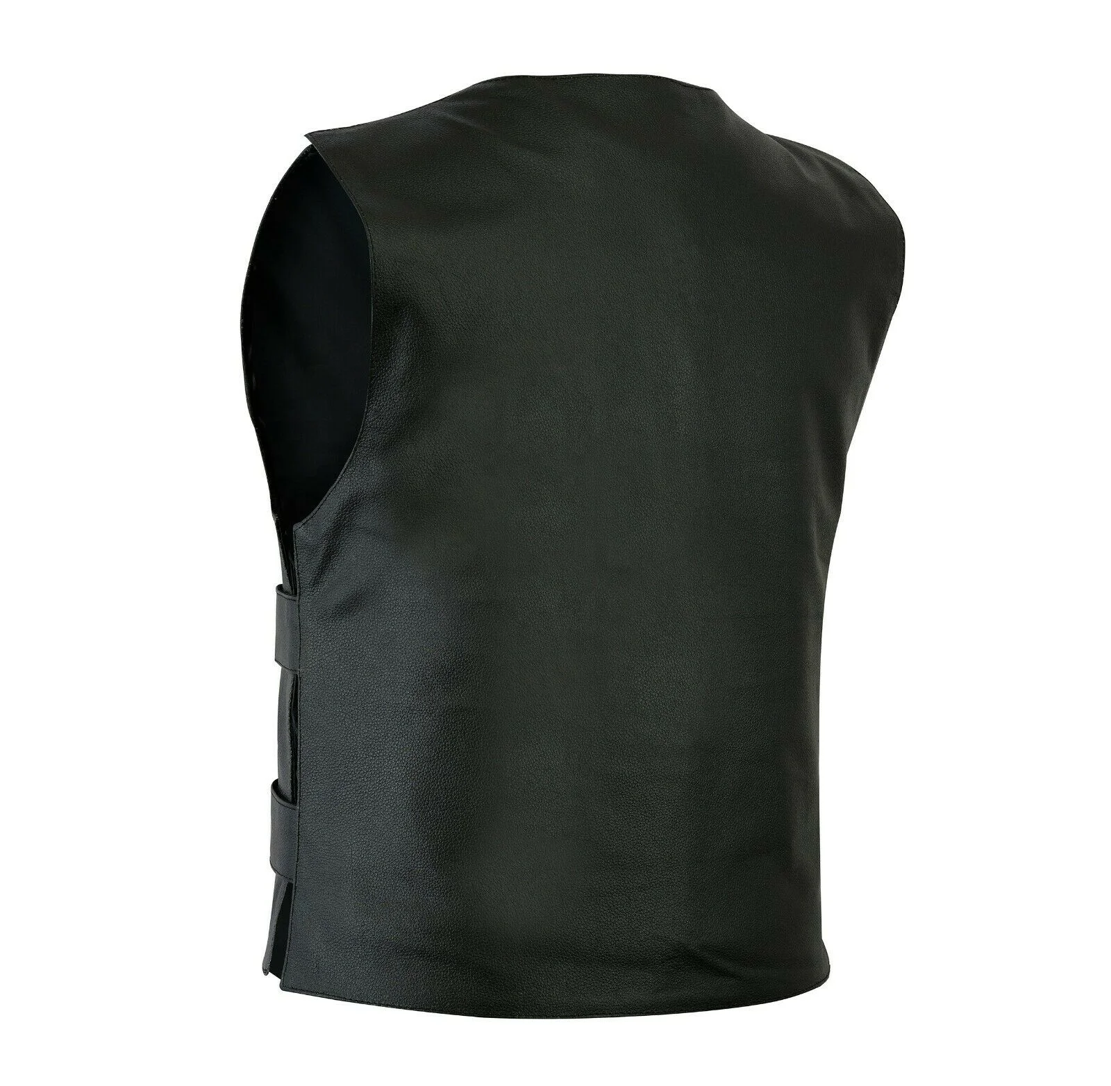 Custom Vest hot sale Mens Motorcycle Biker Sons of Anarchy Genuine Leather Vest Waistcoat Top Quality