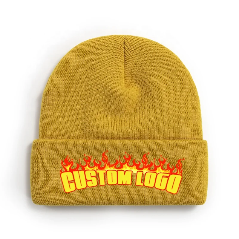 GYMNASTIC WEAR  custom logo with flame style   beanies