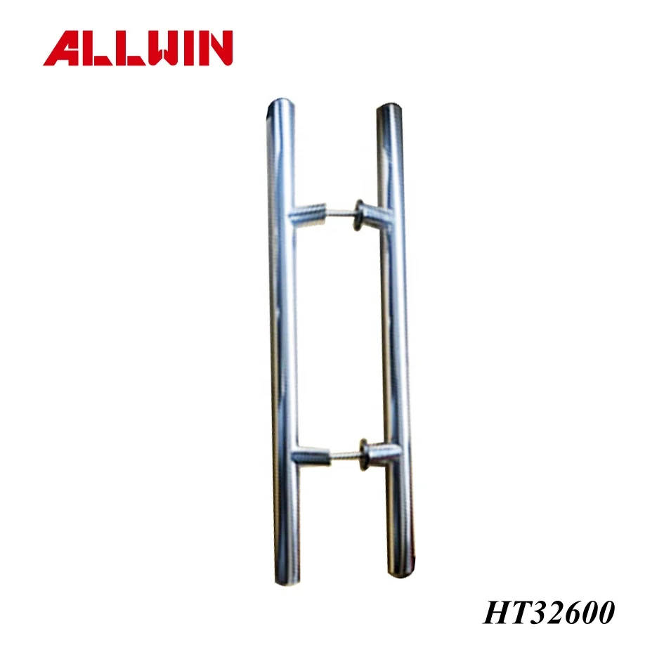 Modern Design Brushed Stainless Steel Push Pull Door & Window Handles Locking Ladder Pulls Hotels Wooden Windows Glass Windows