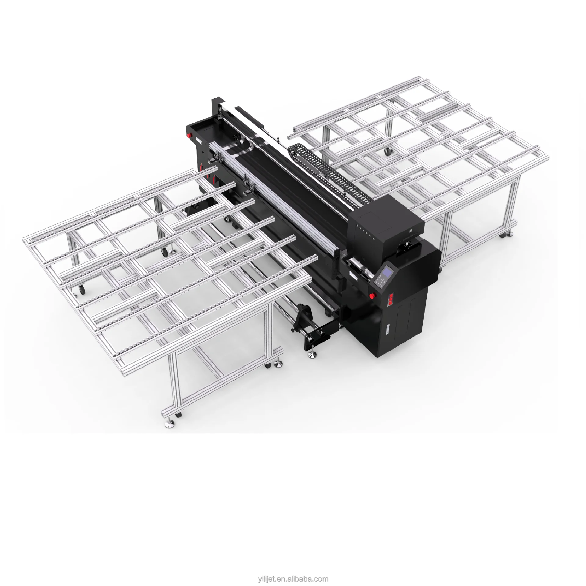 Impresora UV de cama plana para trabajo pesado, impresora uv de rollo a rollo de 1.8 m impresoras uv hbridas