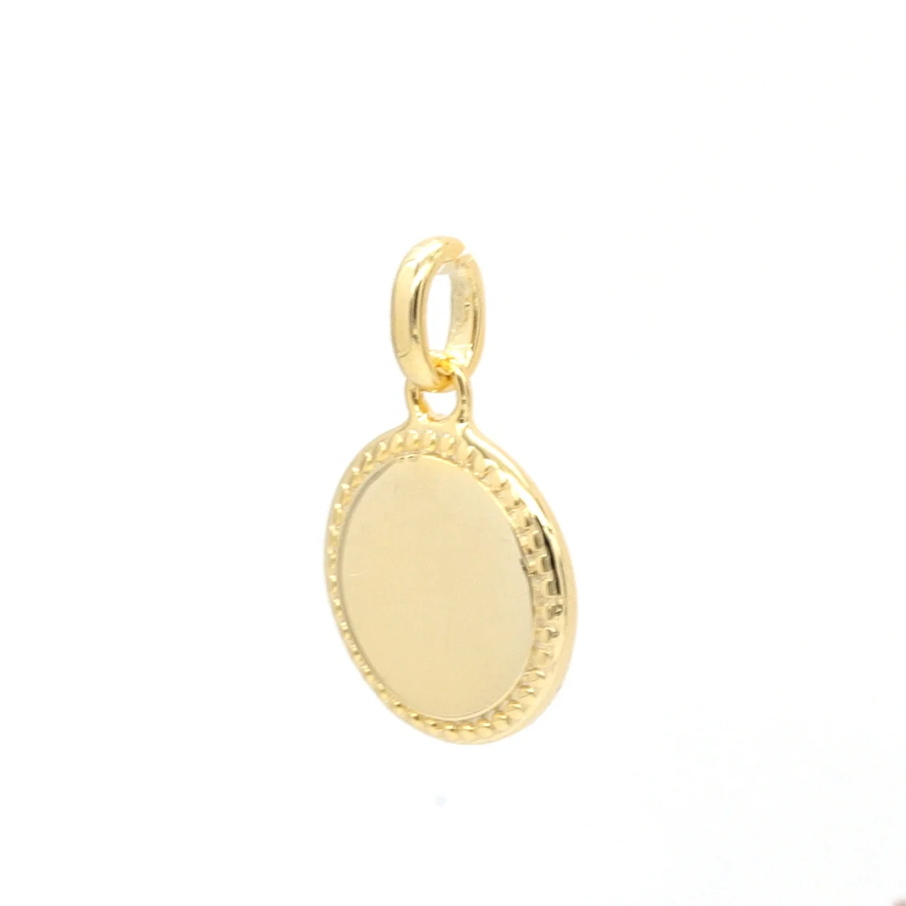 925 Sterling Silver Jewelry Blank Pendant Rhodium Plated Jewelry Silver Disc Pendant Round Engravable Jewelry Women