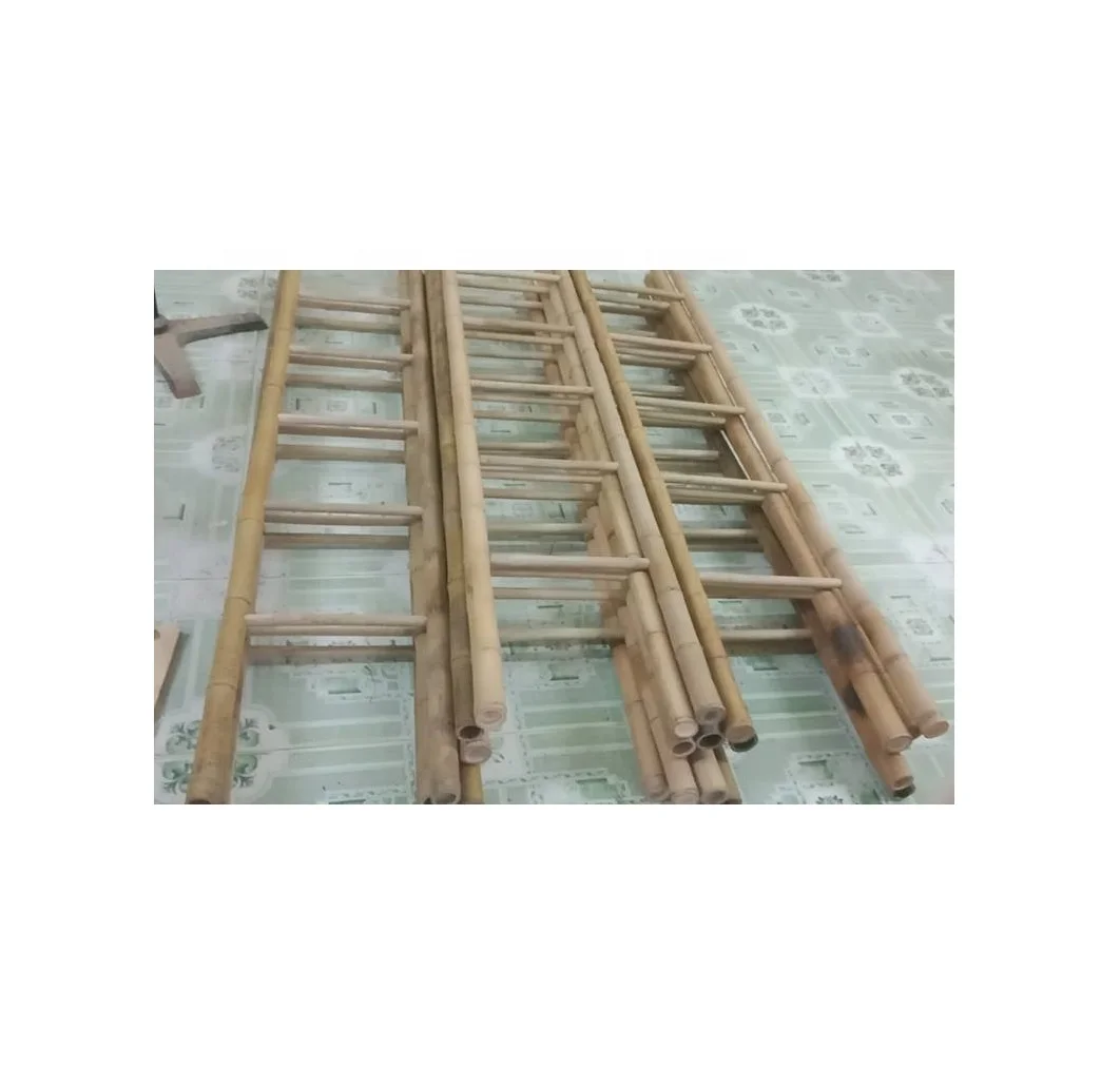 Vietnam Compact Natural bamboo ladder with 5 steps and matte texture use for bathroom hotel home garden furniture handicraft