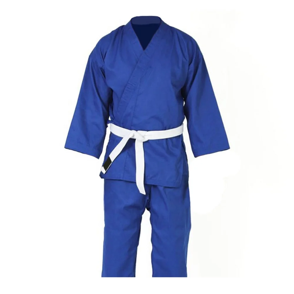 Best Quality Custom Made Blue Karate Uniform for Adults MMA Martial Arts Clothing Suits with Custom Logo OEM ODM Made Polyester