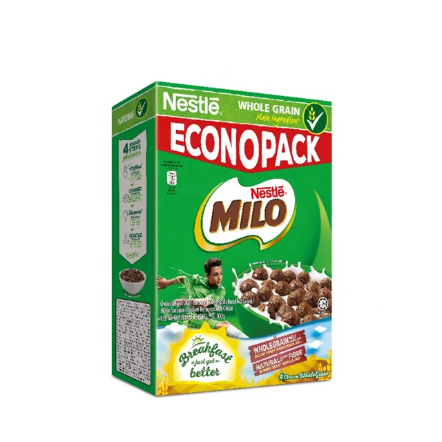 Millo Malaysia Breakfast Cereal Snack Nestlee Miloo Cereal High Nutrition Premium Chocolate Cereal Fresh Ingredients