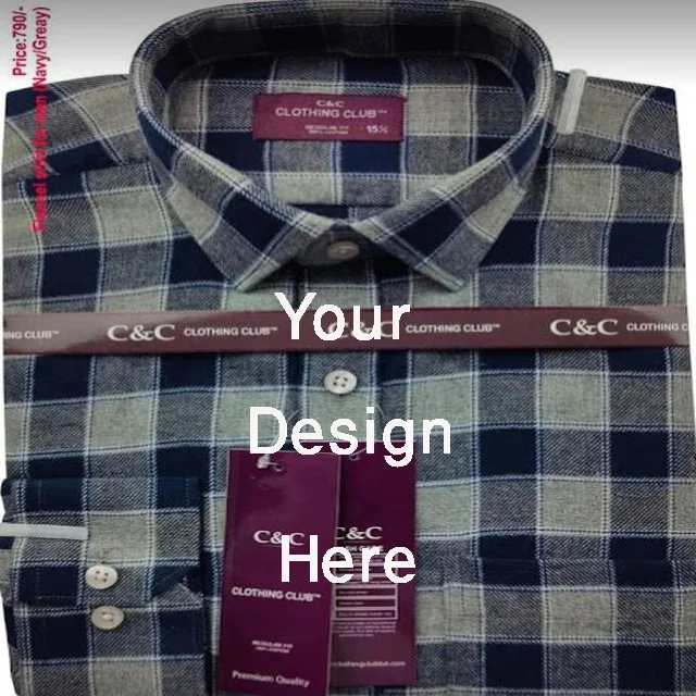 Formal Shirt OEM Custom Logo New Design Pure  Cotton Long Sleeve Formal Casual Shirt for men Export from Bangladeshi Supplier