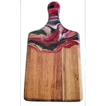 Хит продаж доска для сыра из древесной смолы акации эпоксидная закуски смола изготовленная на заказ и экспорт от Aaliyan impex