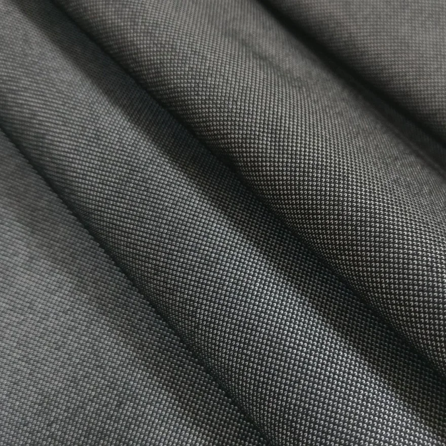 Denim like knit fabric 4 way stretch polyester pique for garment #DKTL-803