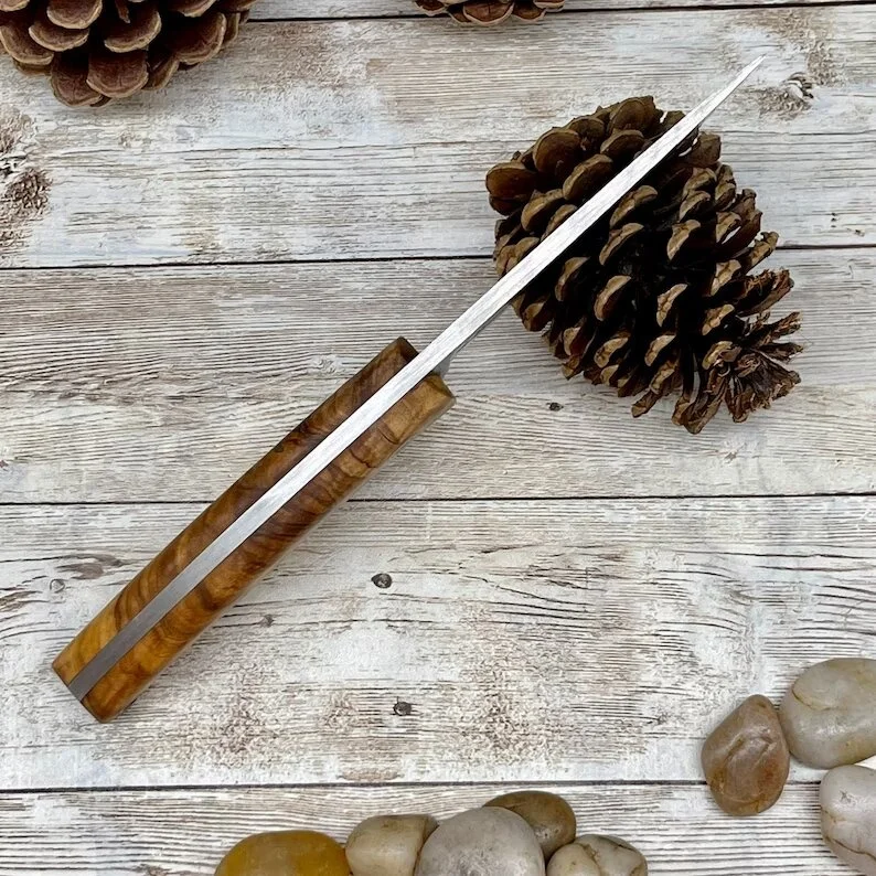 Top Quality  Custom Handmade Kitchen Knife D2  Steel  High Quality  Kitchen Chef Knife Vegetable Cutting Knife  With Cover