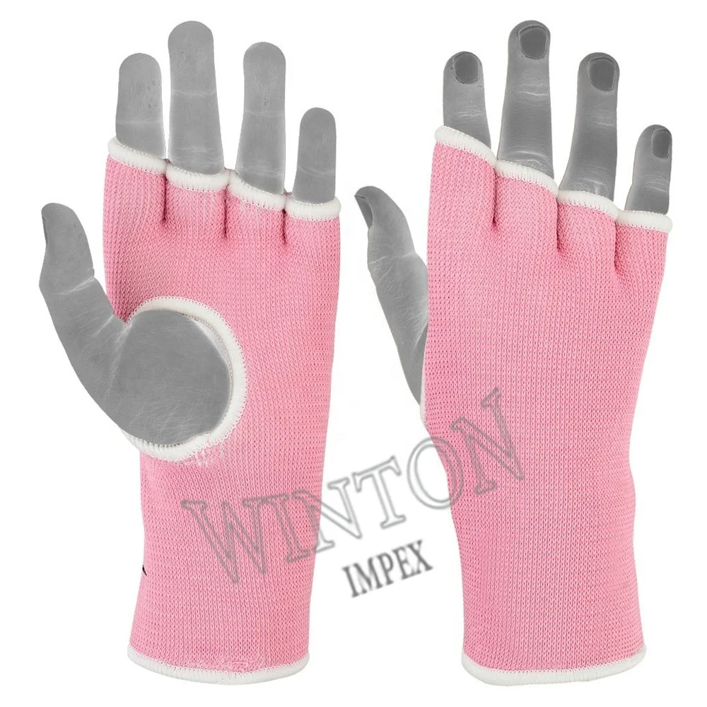 2021 OEM New Muay Thai MMA Stretch Inner Gel Gloves Best Style Custom Boxing Long Strap Inner Gloves By Winton Impex