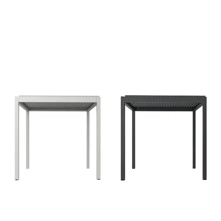 Motorized Garden Gazebo Pergola Aluminum Louver  Waterproof  Pergola Shade Alu Profile Bio Climatic Pergola